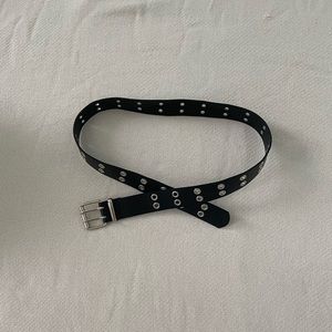 Grommet Leather Belt